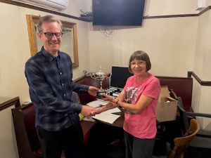 Jeremy receives trophy